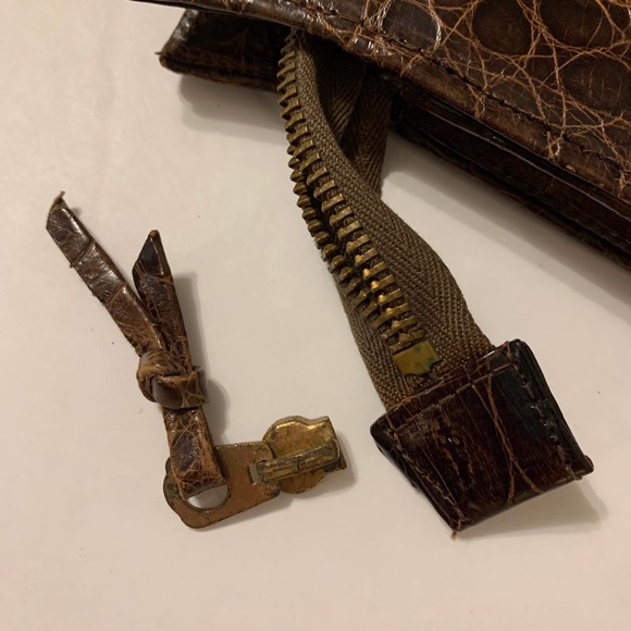 Industry Argentina Vintage Genuine Alligator Leather Clutch - Picture 6 of 12